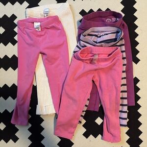 4t BUNDLE toddler leggings (5 pair) Hanna Andersson and Primary